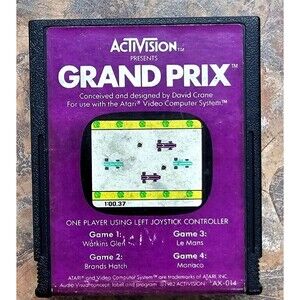 Activision - Grand Prix - AX-014 - 1982 - ATARI 2600 - Cartridge Only!